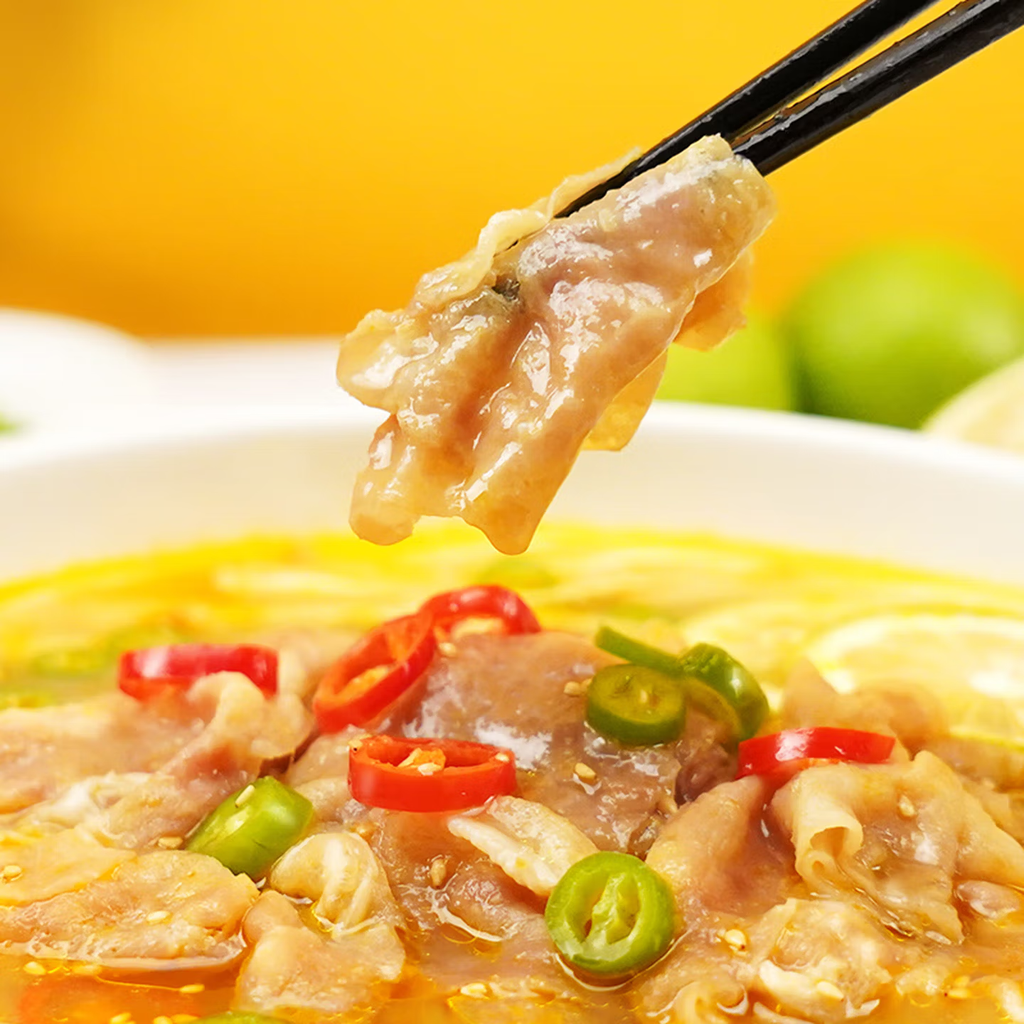 Hao Ren Jia Mélange d’assaisonnement pour fondue chinoise au bœuf en soupe aigre 3 x 100 g