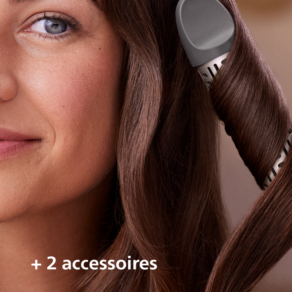 Philips Series 7000 BHA710/00 Seche cheveux réglages température/vitesse, fonction air froid, technologie ionique, accessoires de coiffage - Noir