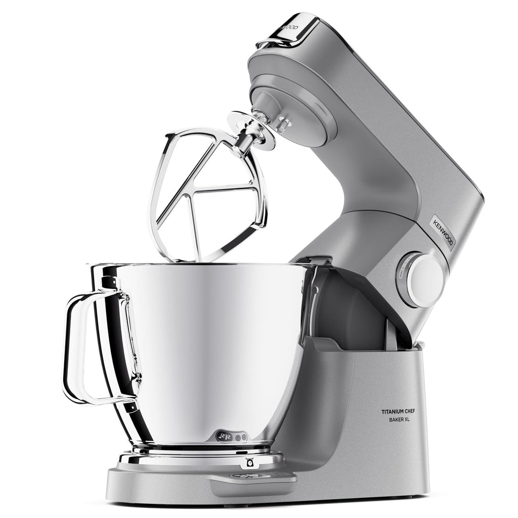 KENWOOD Titanium Chef Baker XL, Robot de Cuisine DuoBowl 1200W, KVL85.004SI, Argent