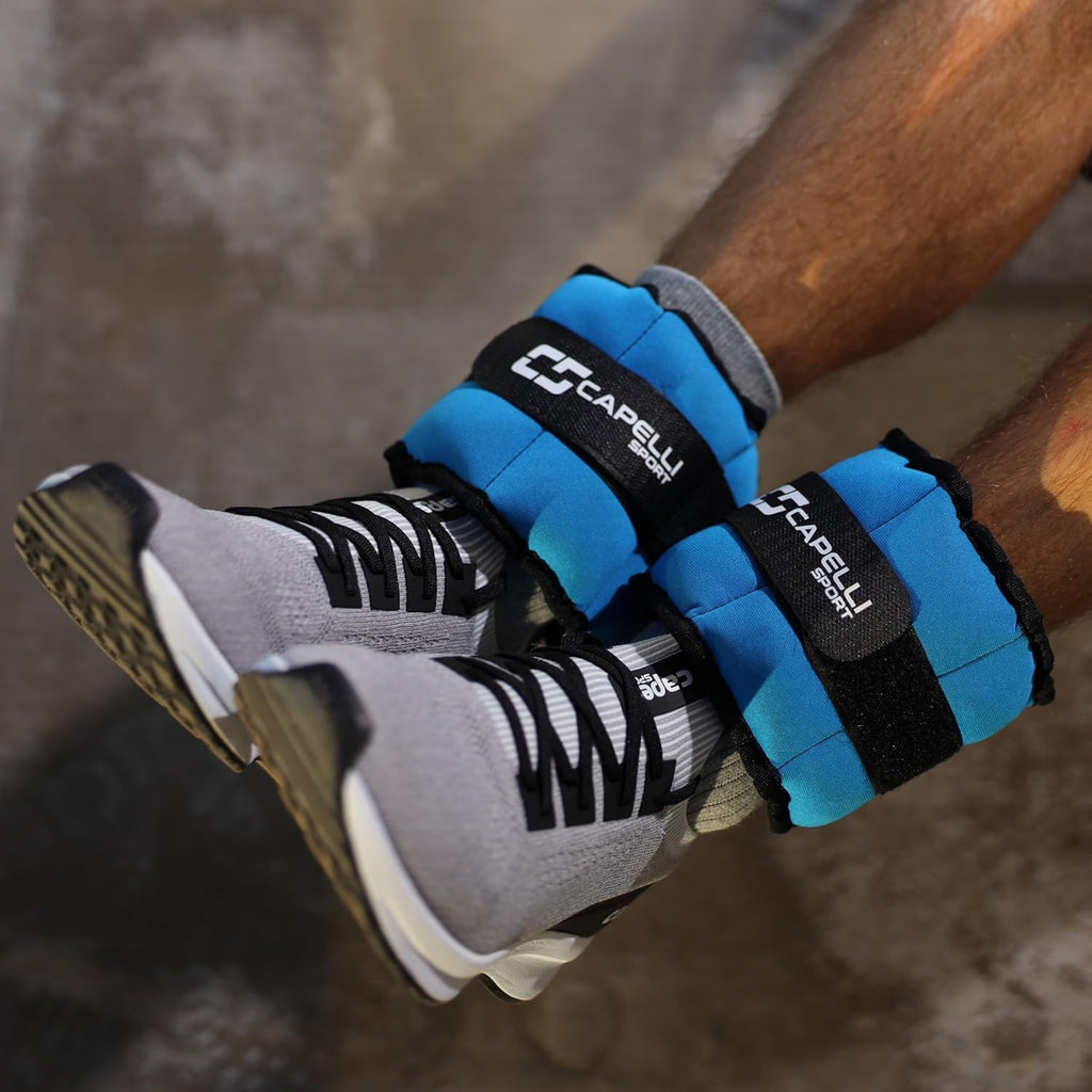 Poids de cheville et poignet 4LB, 2lb*2pcs Poids pour poignet jambe bras pour femmes hommes enfants, Sangles réglables, Poids renforcés pour kinésithérapie, course marche fitness gym entraînement