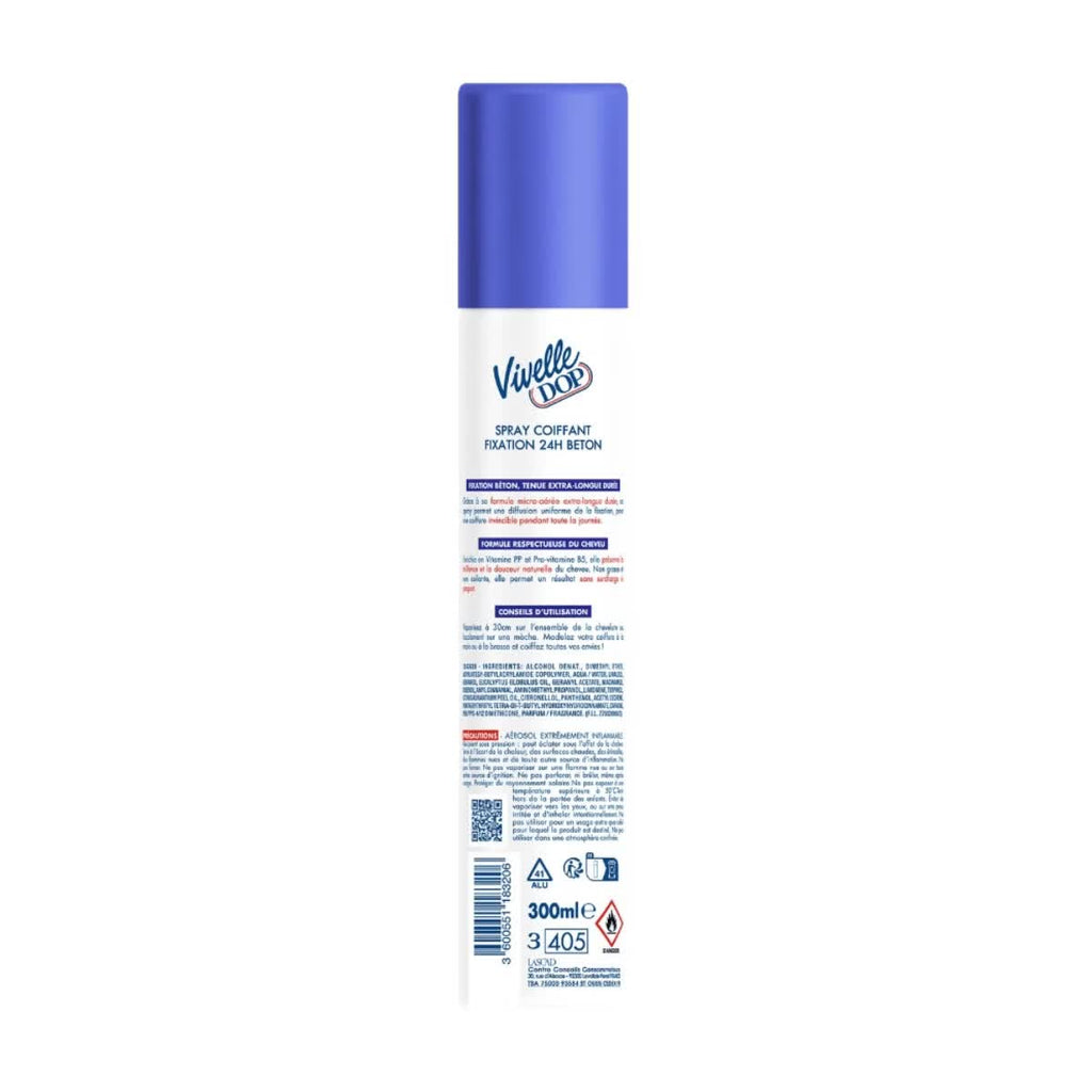 Vivelle Dop Spray Coiffant Fixation Béton Tenue 24H 300ml