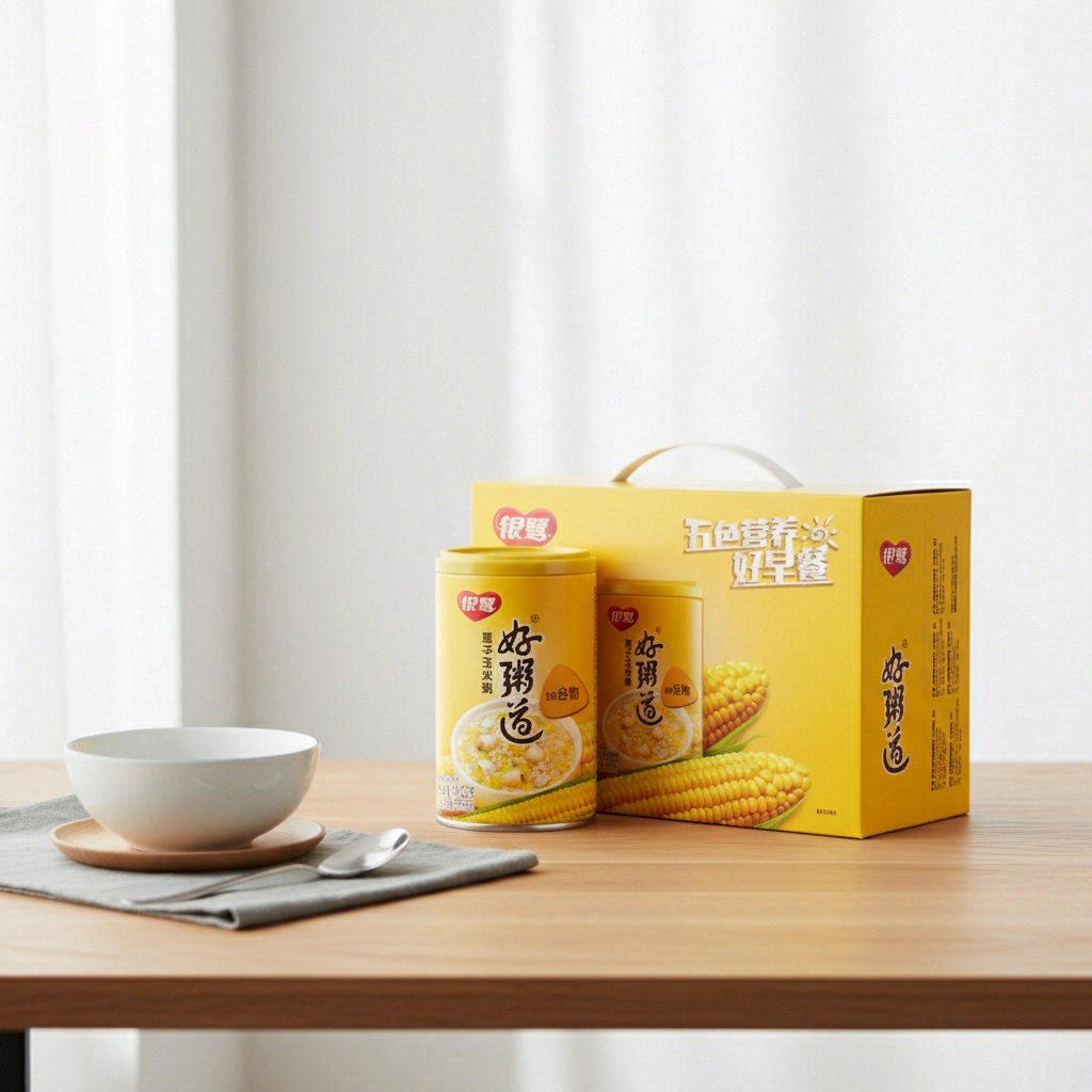 Yin Lu Hao Zhou Dao Porridge au Maïs et aux Graines de Lotus 280 g * 12 Boîtes (Carton)