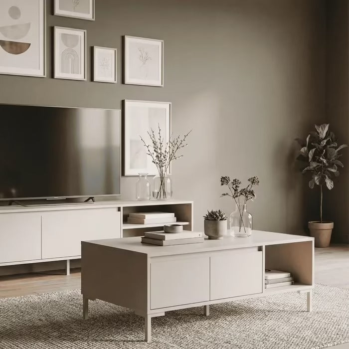 Korsika 55B Table basse – Longueur : 100 cm, largeur : 60 cm, hauteur : 43 cm