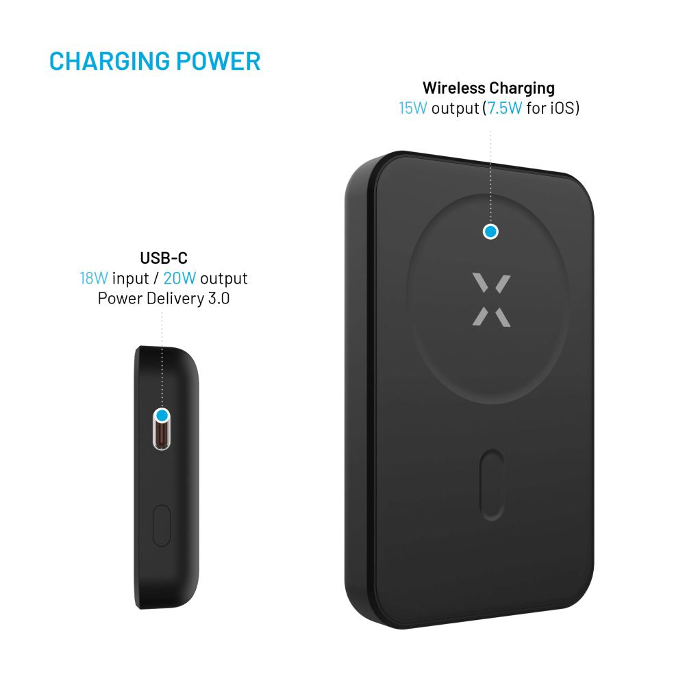FIXED MagZen, 6 000 mAh, noir