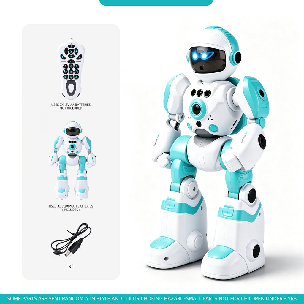Large Robot with Remote Voice Control: Smart Programmable Educational Storytelling Toy with Gesture Sensing, Gift for Kids.