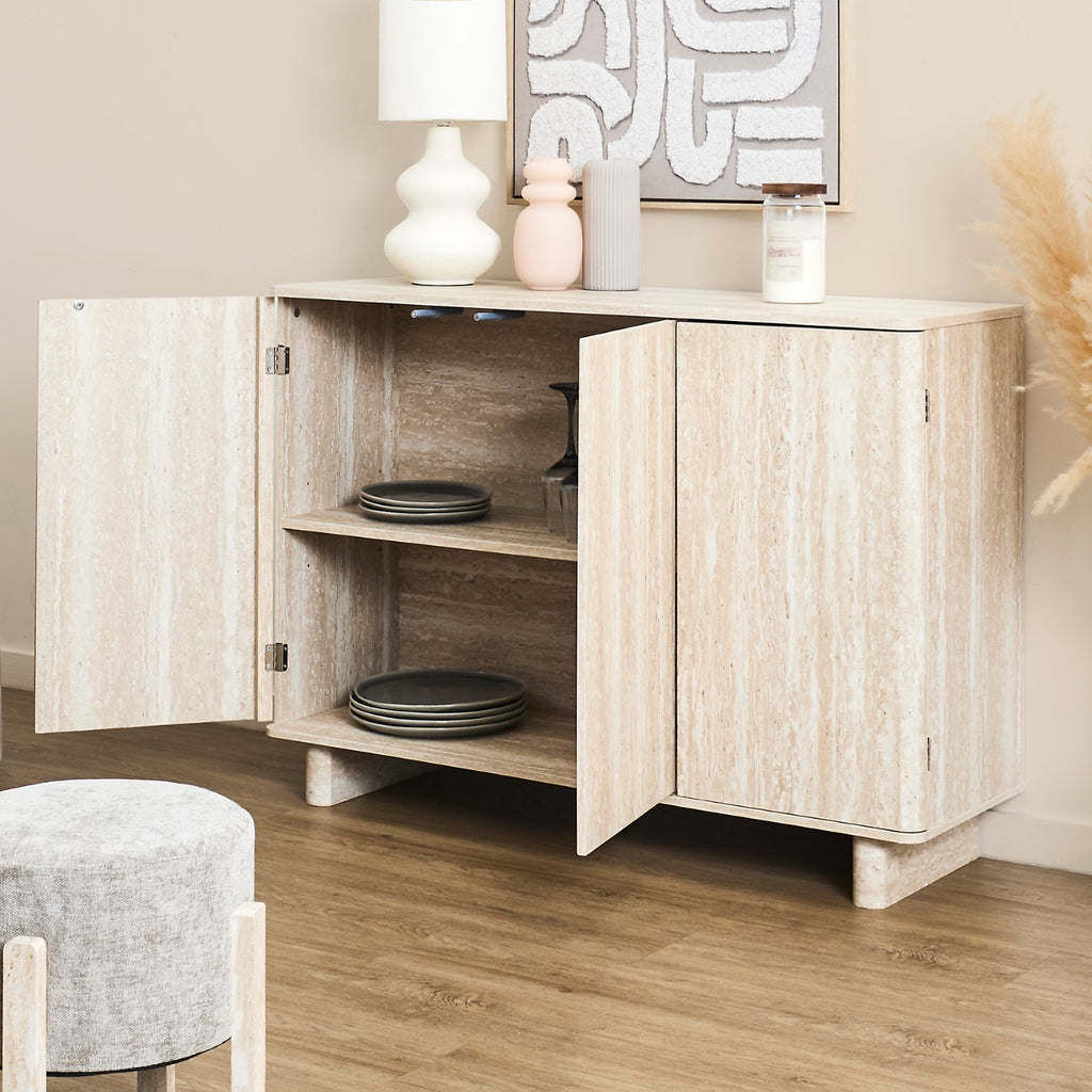 HOME DECO FACTORY Buffet Pietra à 3 portes