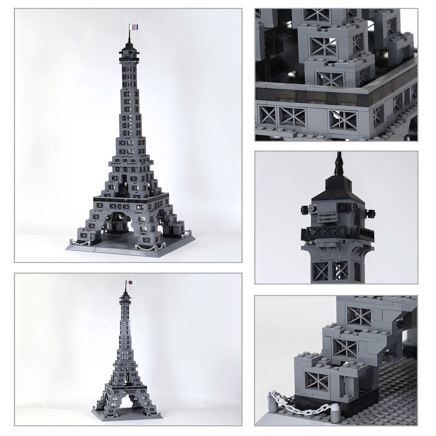 WANGE Tour Eiffel-Paris, France 976 Pièces Ensemble de Blocs de Construction pour Bâtisseurs Amateurs