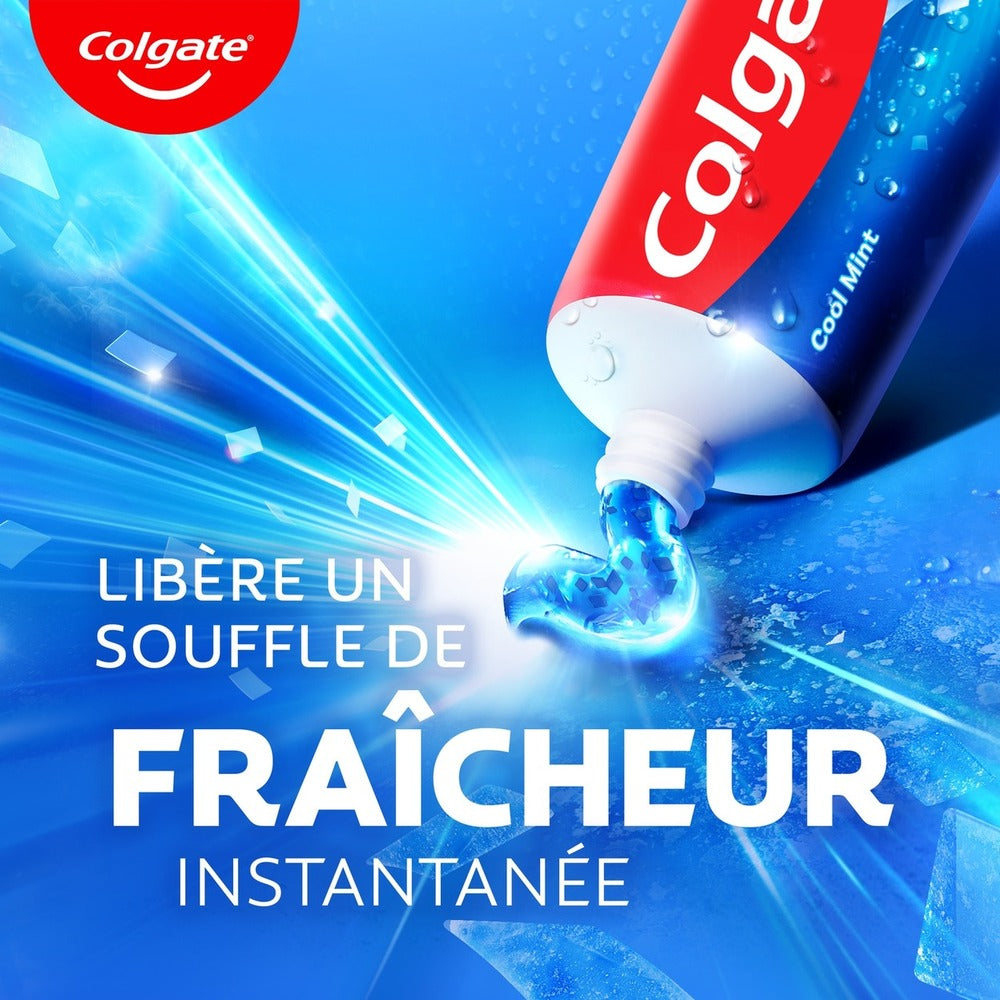 Colgate Max Fresh Dentifrice Fraîcheur Cristalline - 75 ml - Lot de 3 (3 x 75 ml = 3 tubes)