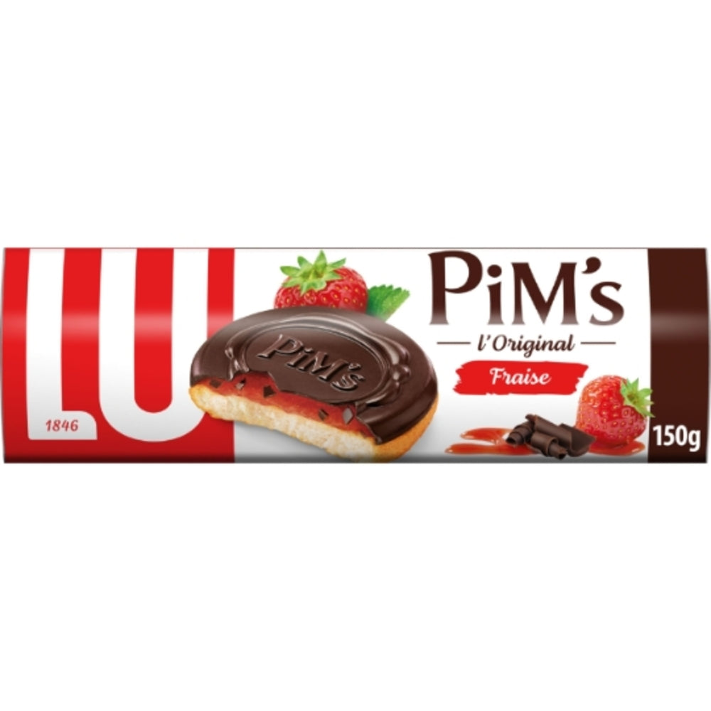 LU Pim's biscuits génois à la fraise et au chocolat - 150 g