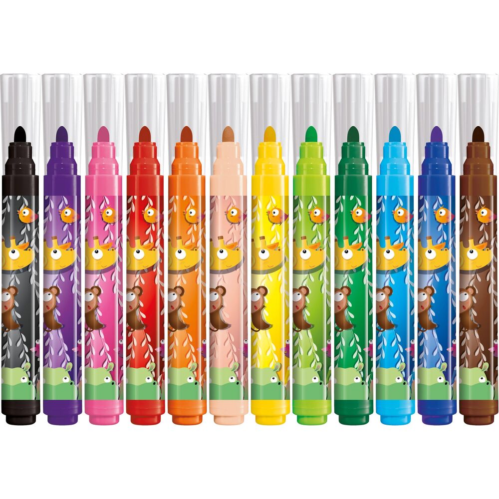 Maped Jungle Fever Trousse 12 Feutres + 12 Crayons