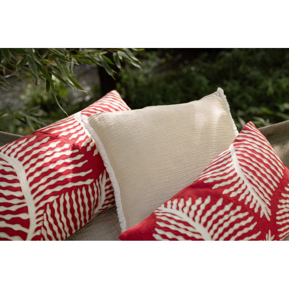 Vivaraise FLORA HOUSSE DE COUSSIN BRODE PAPAYE
