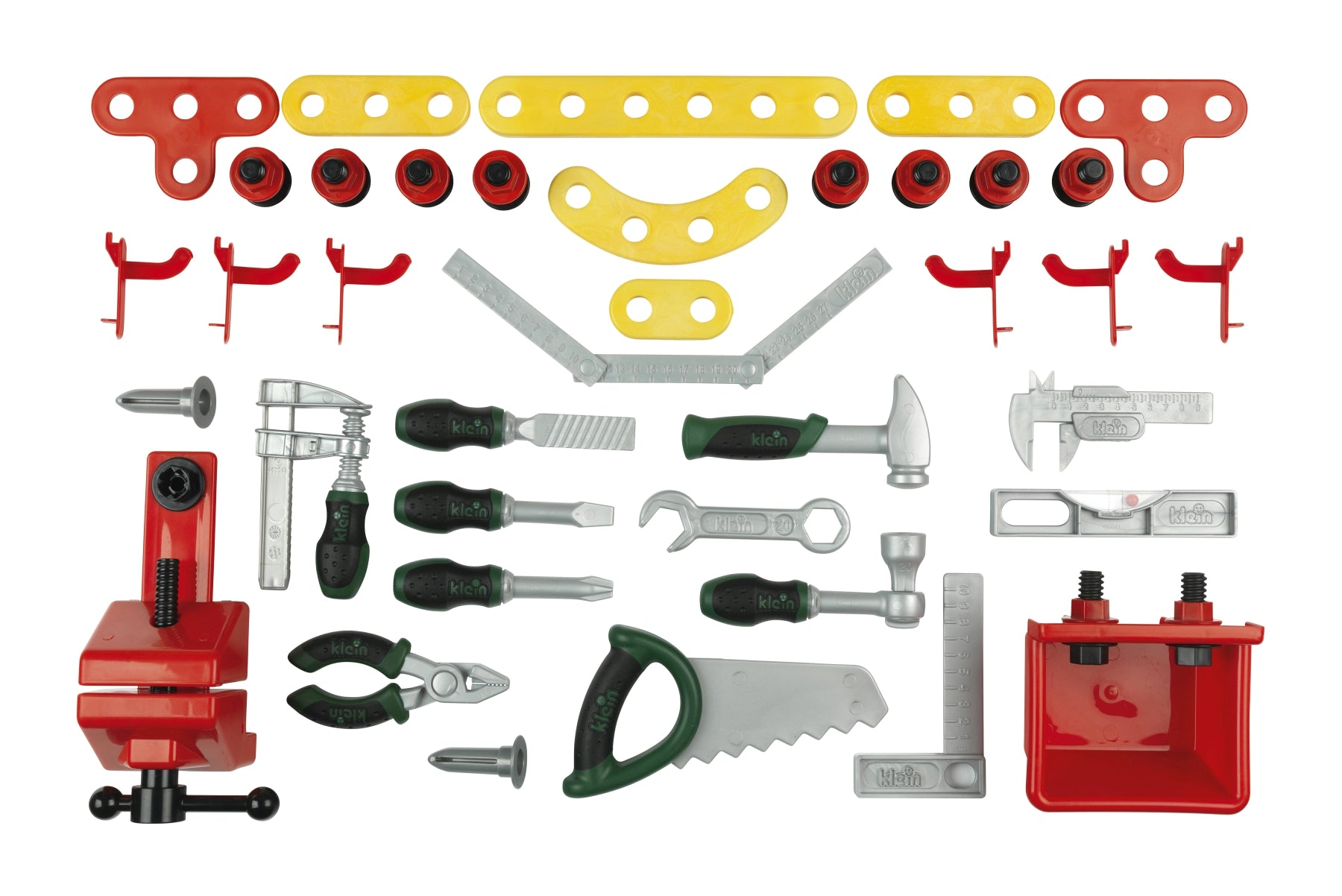 Theo Klein 8580 Établi Bosch, 44 pièces, avec fonction d'apprentissage, 61 cm x 44,5 cm x 101 cm, dès 3 ans