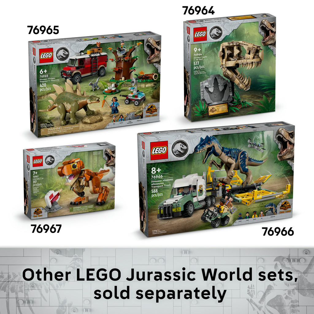 LEGO Jurassic World Fossiles de Dinosaures : Crâne de Tricératops 76969 Set de Jouets de Construction (468 Pièces)