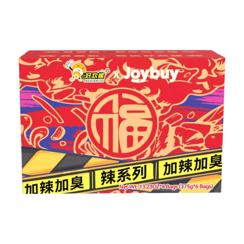 HAOHUANLUO Nouilles de riz aux escargots de rivière de Liuzhou version épicée 375 g lot de 6 boîte colorée