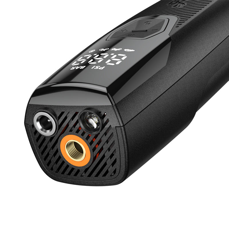 LOBOO CP06 compresseur d'air portable | gonfleur de pneus 5000 mAh, batterie externe et lumière LED (150 PSI)