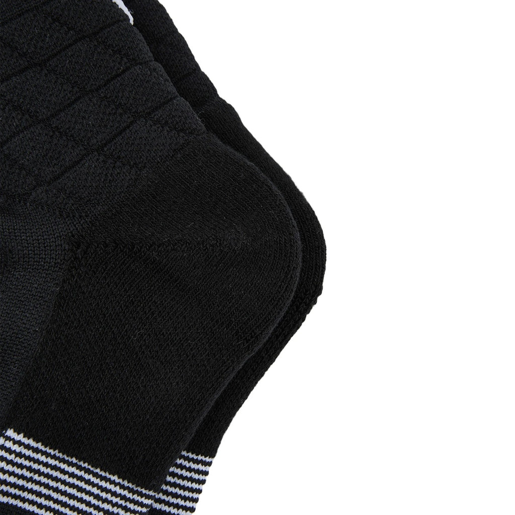 LI-NING Chaussettes mi-longues de basket-ball résistantes, confortables et respirantes noir L
