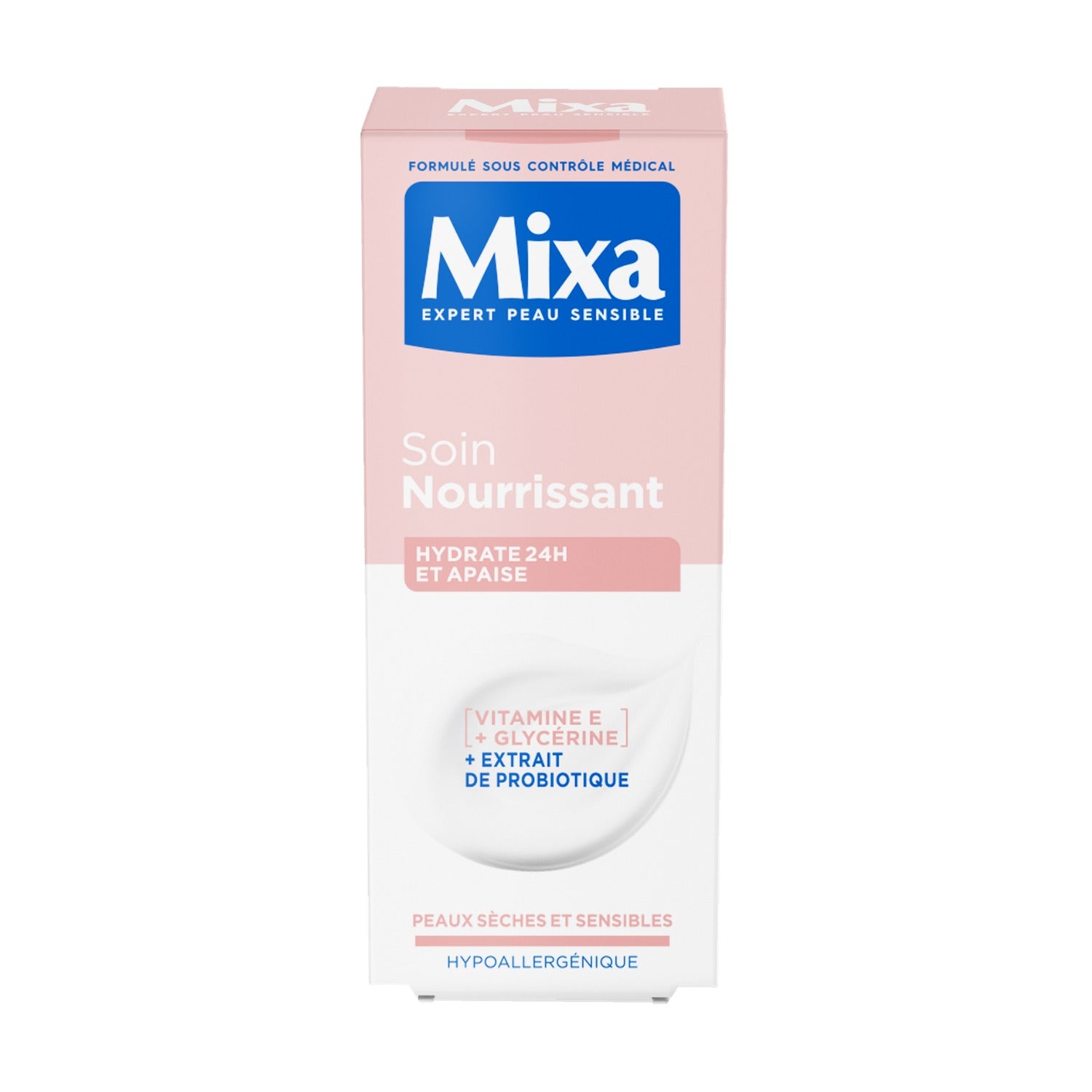 Mixa Soin du visage nourrissant Peau sèche et sensible Vitamine E 50 ml