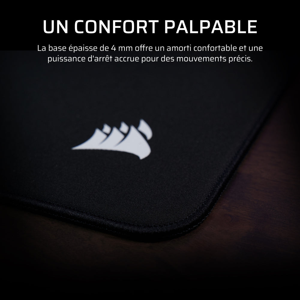 Corsair MM PRO Tapis de Souris Gaming 45x40 cm Surface Contrôle - noir