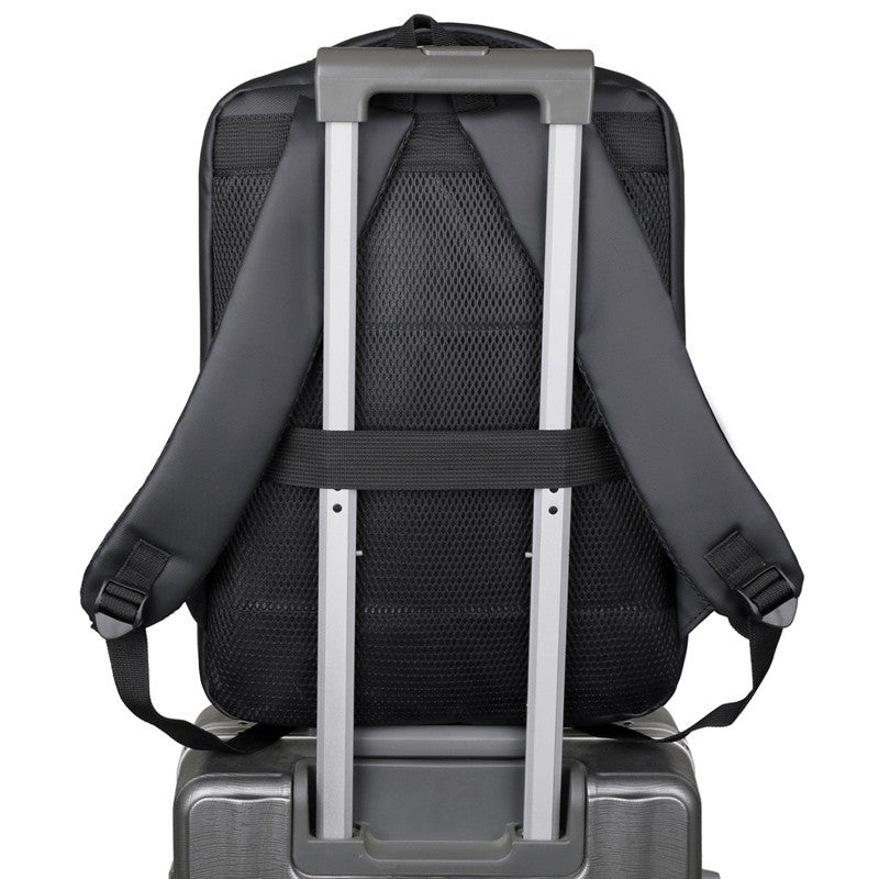 Sac à dos ordinateur portable professionnel 15,6 pouces léger hydrofuge multi-compartiments sac à dos fin sac à dos décontracté pour trajet bureau court voyage