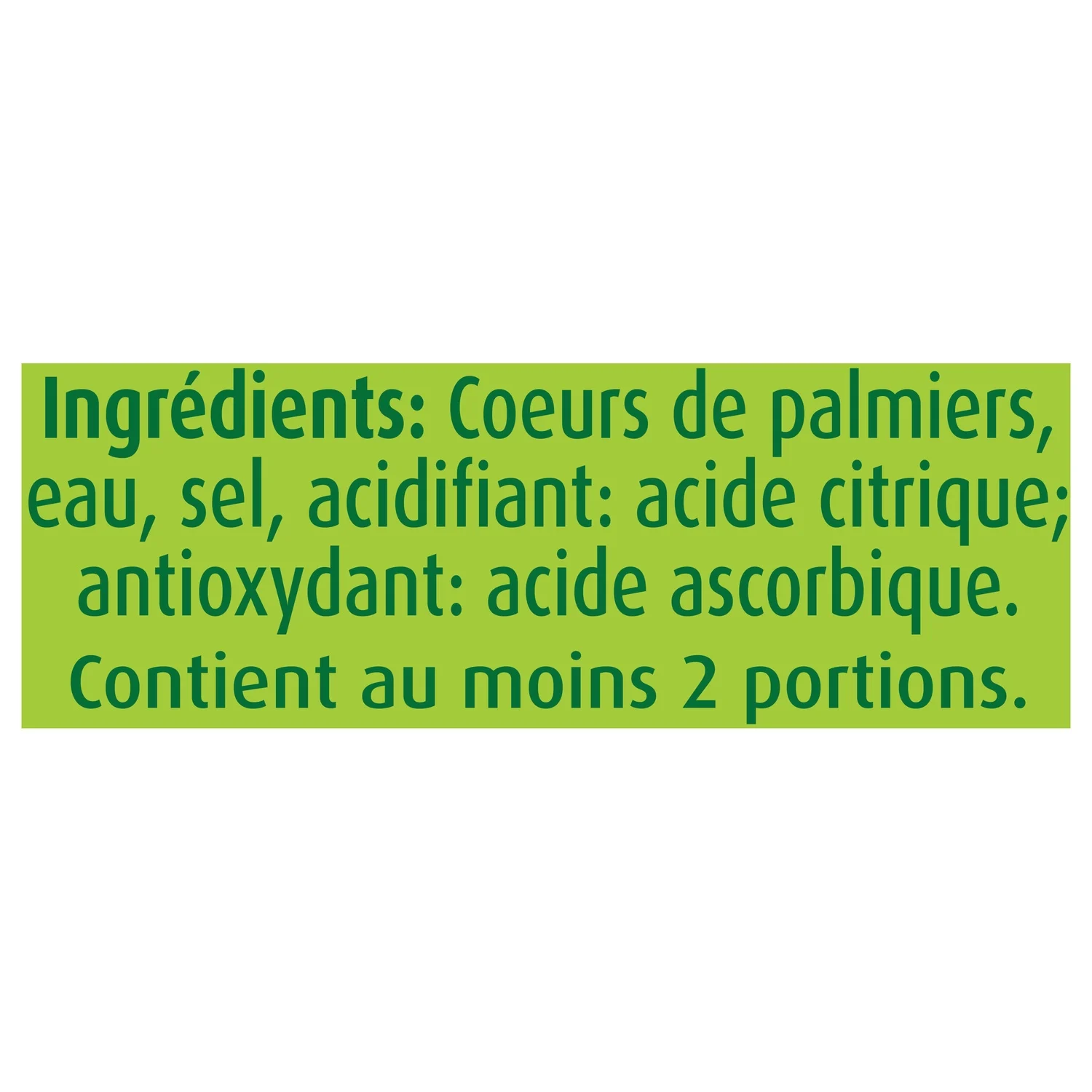 GEANT VERT Coeurs de palmiers 220g