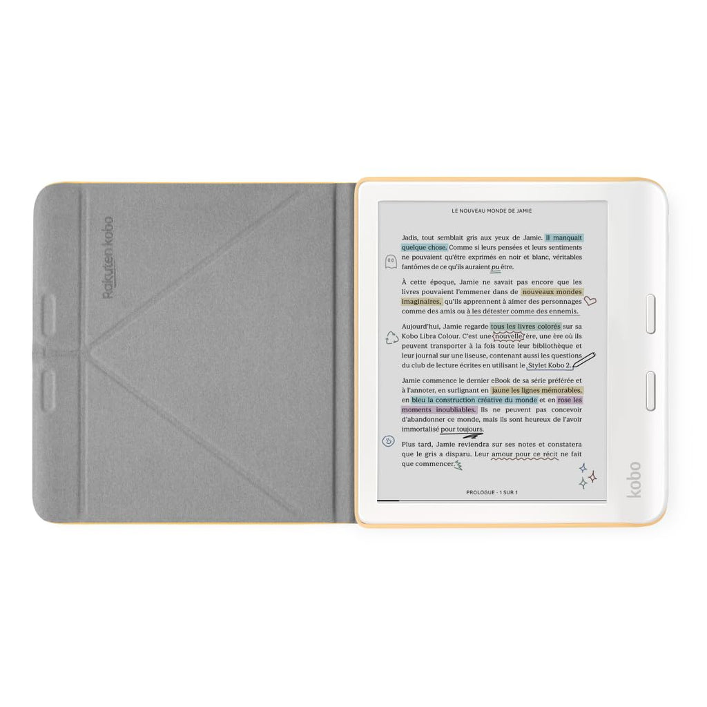 Kobo SleepCover Étui pour Kobo Libra Colour - Jaune beurre