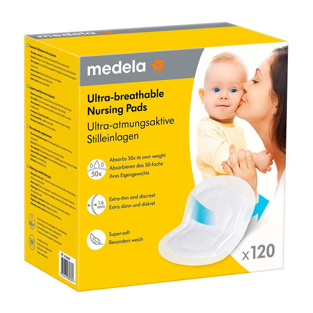 MEDELA Ultra-Breathable - Coussinets d'allaitement jetables, lot de 120
