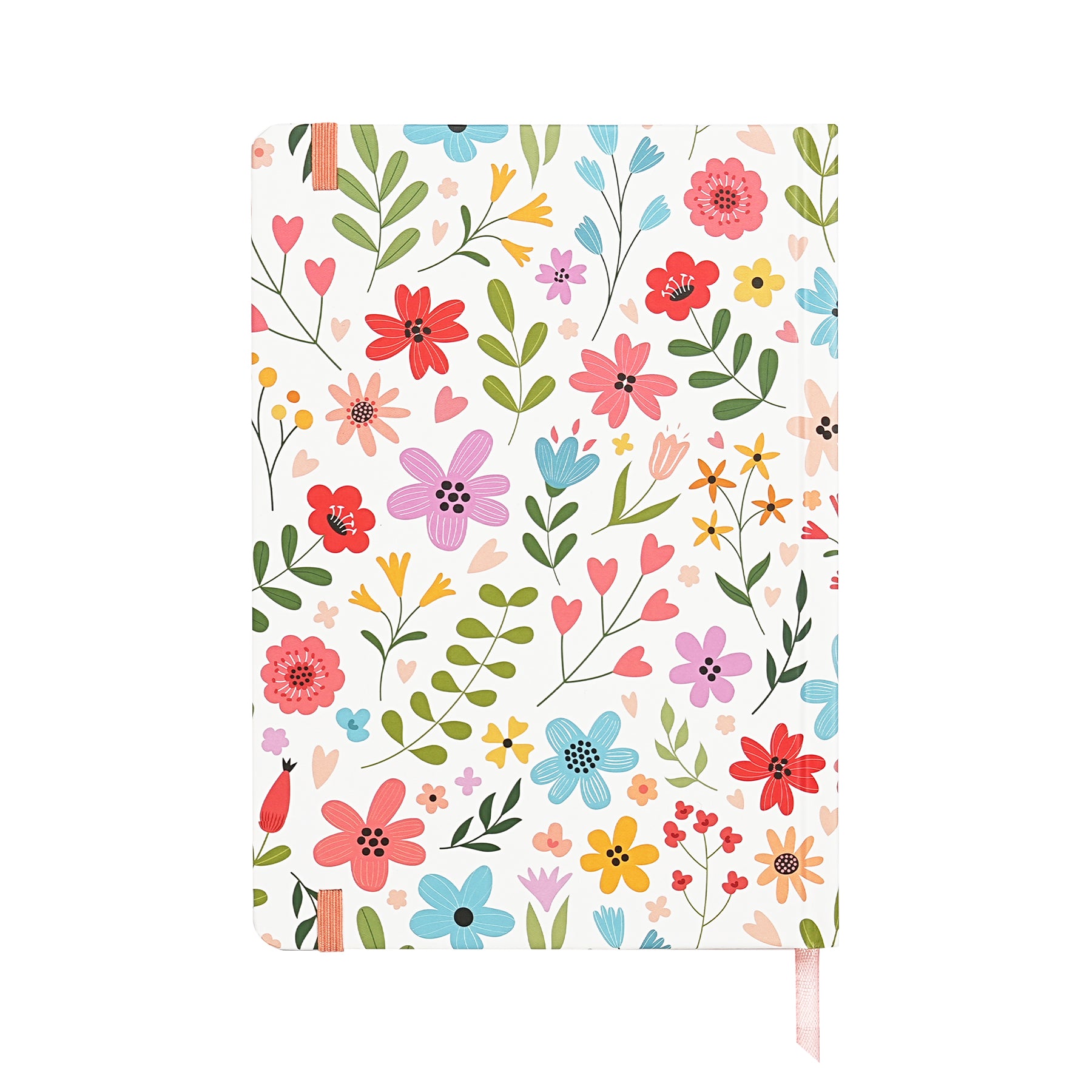 Jubiluu Carnet ligné A5 à couverture rigide texturée avec marque-pages et élastique - Veggie Garden