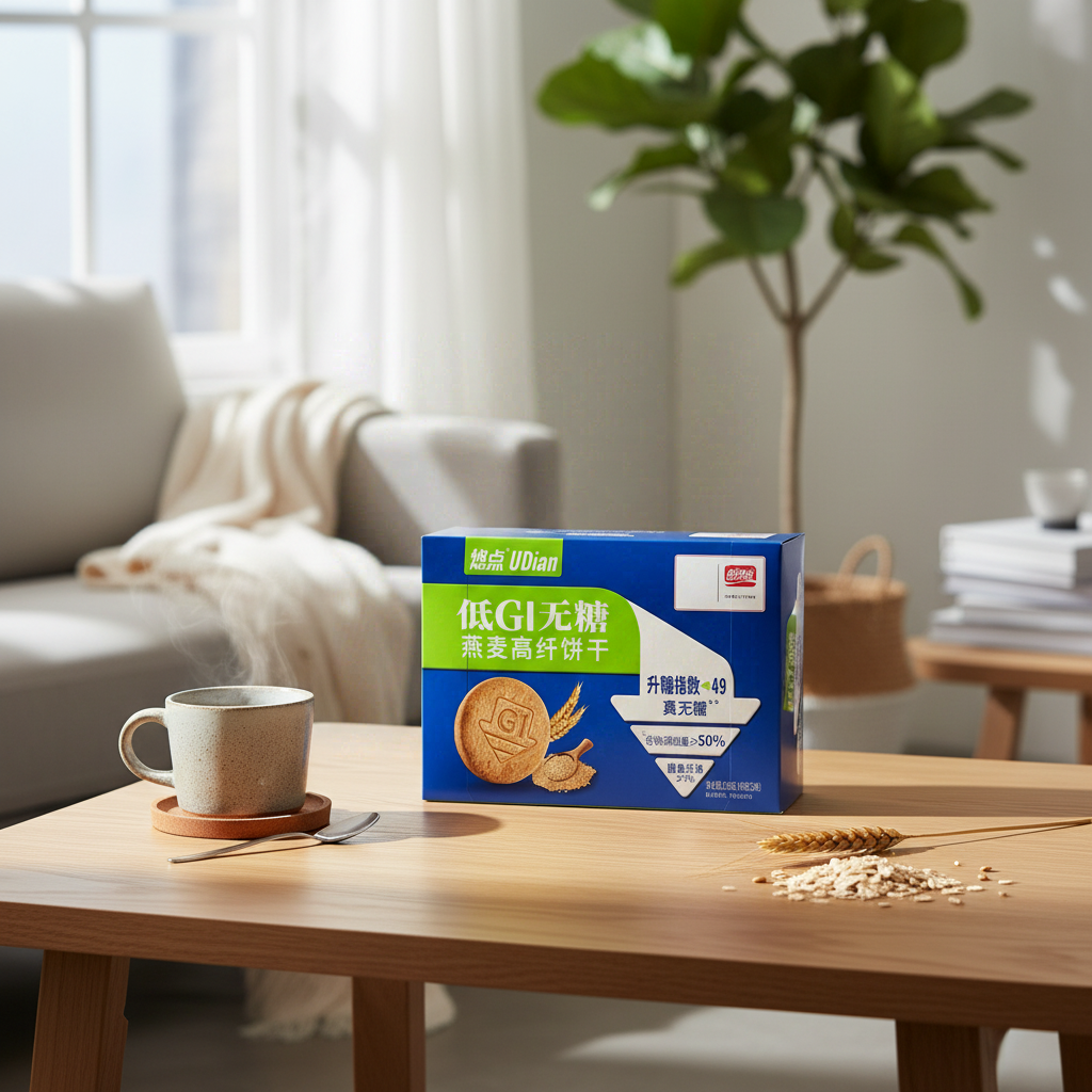 Panpan Biscuits d'avoine sans sucre, riches en fibres, à index glycémique bas 216 g