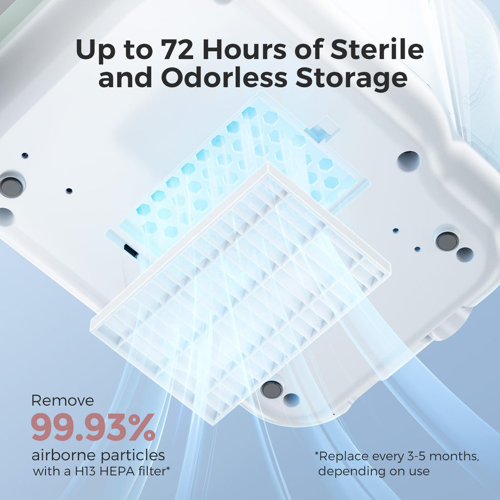 Momcozy KleanPal Pro Lave-biberons, stérilisateur et sèche-biberons tout-en-un, Machine de nettoyage automatique pour biberons et accessoires de tire-lait