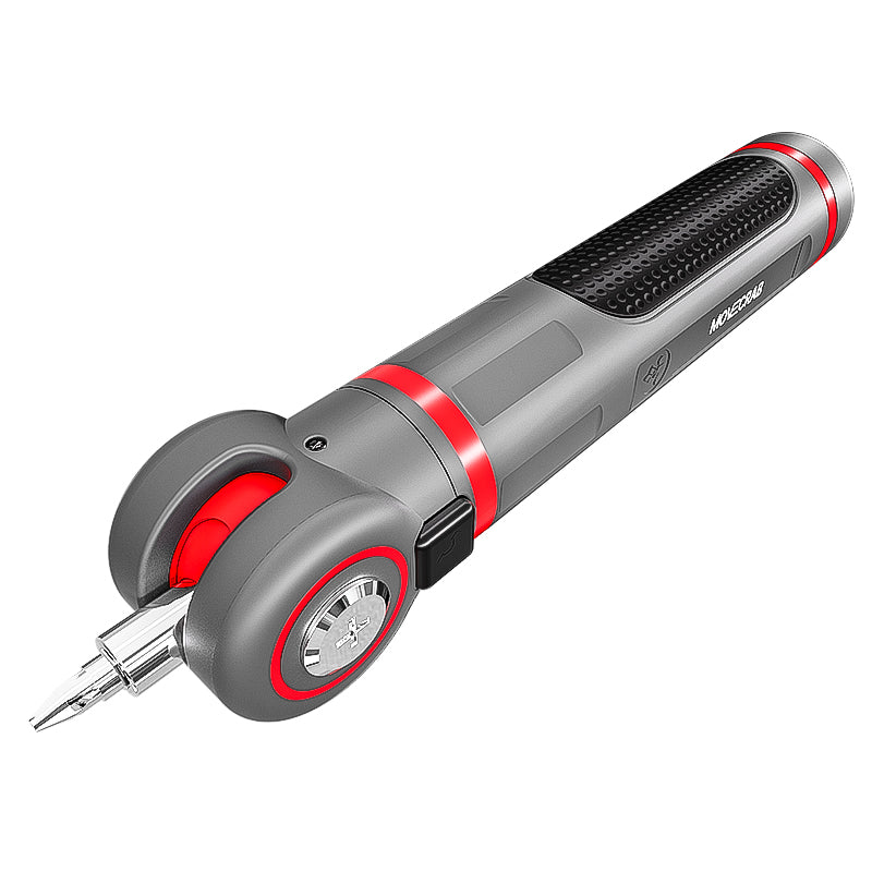 MOVECRAB Kit mini tournevis électrique sans fil rechargeable 12 pièces 2000 mAh avec angle réglable 3-en-1, LED et couple réglable 3 vitesses