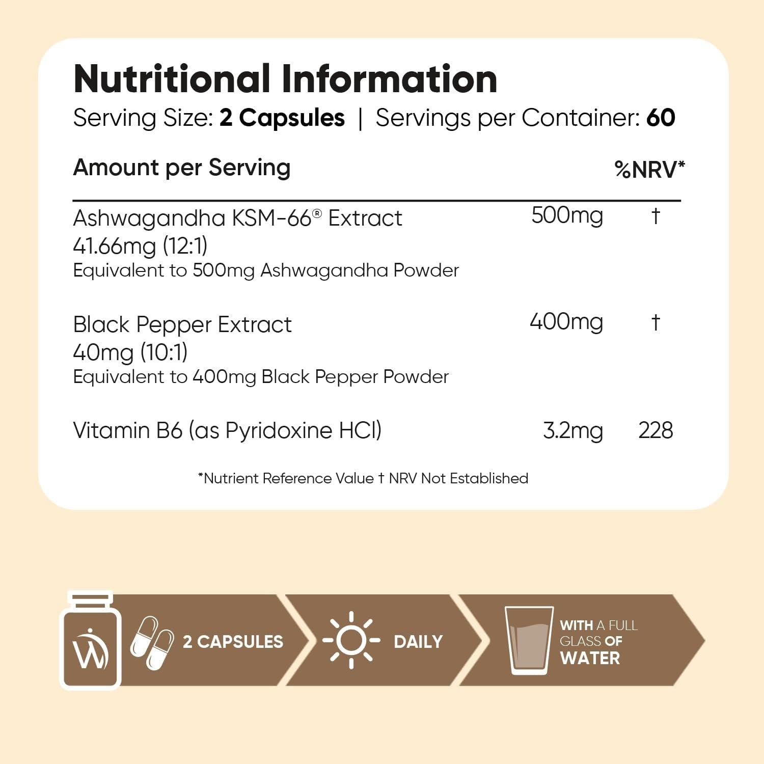 WeightWorld Extrait d'ashwagandha (KSM-66) 250 mg 120 capsules