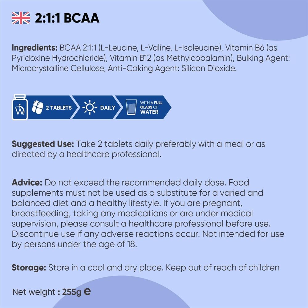 WeightWorld BCAA 2000 mg 180 comprimés