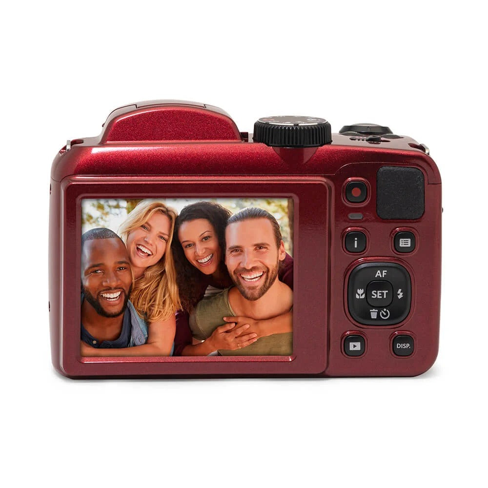Kodak Appareil photo numérique bridge avec zoom optique 25x Rouge