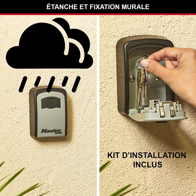 Coffre à Clés Master Lock avec Kit de Fixation Classic 5401EURD