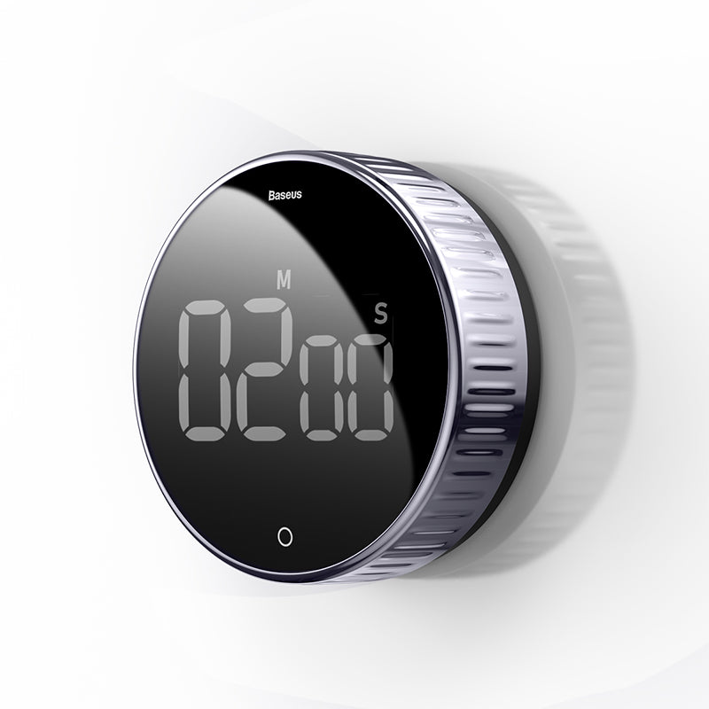 Baseus Heyo Minuteur à compte à rebours rotatif, Noir