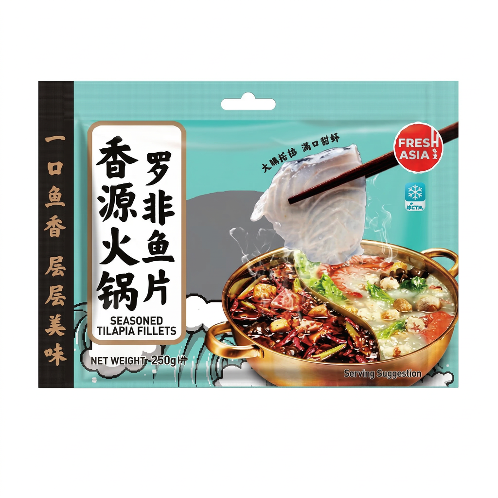 FRESHASIA Filets de tilapia assaisonnés - 250 g