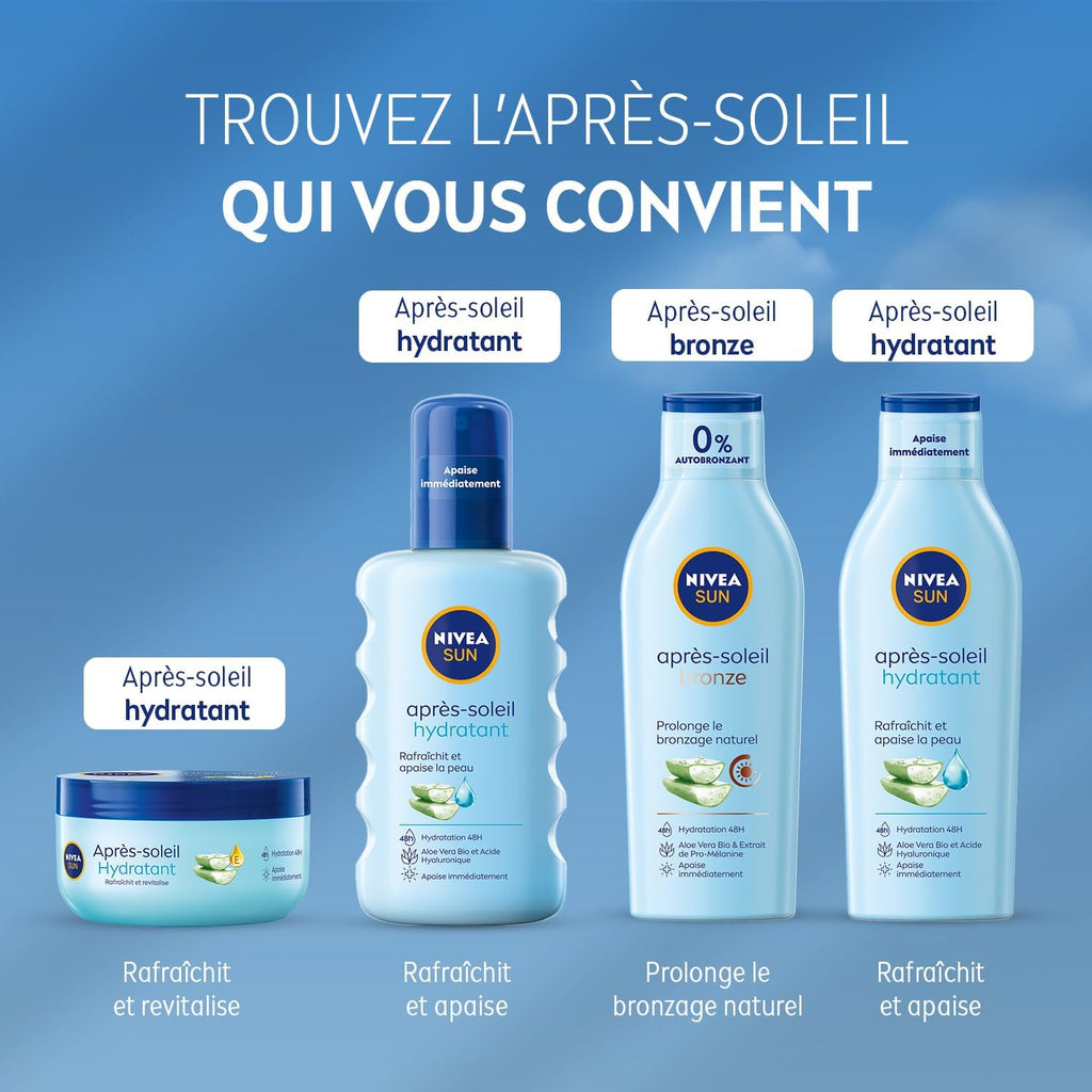 NIVEA Sun Lait après-soleil à l’aloe vera prolongateur de bronzage 200 ml
