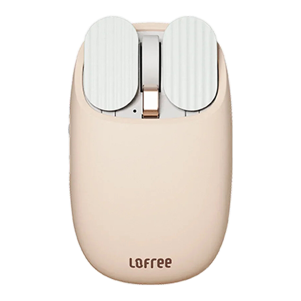 lofree Wavy Chips souris Bluetooth – Connexion bi-mode (Bluetooth / 2,4G), DPI réglable 5 niveaux, Batterie 800 mAh, Couleur thé au lait, EP115