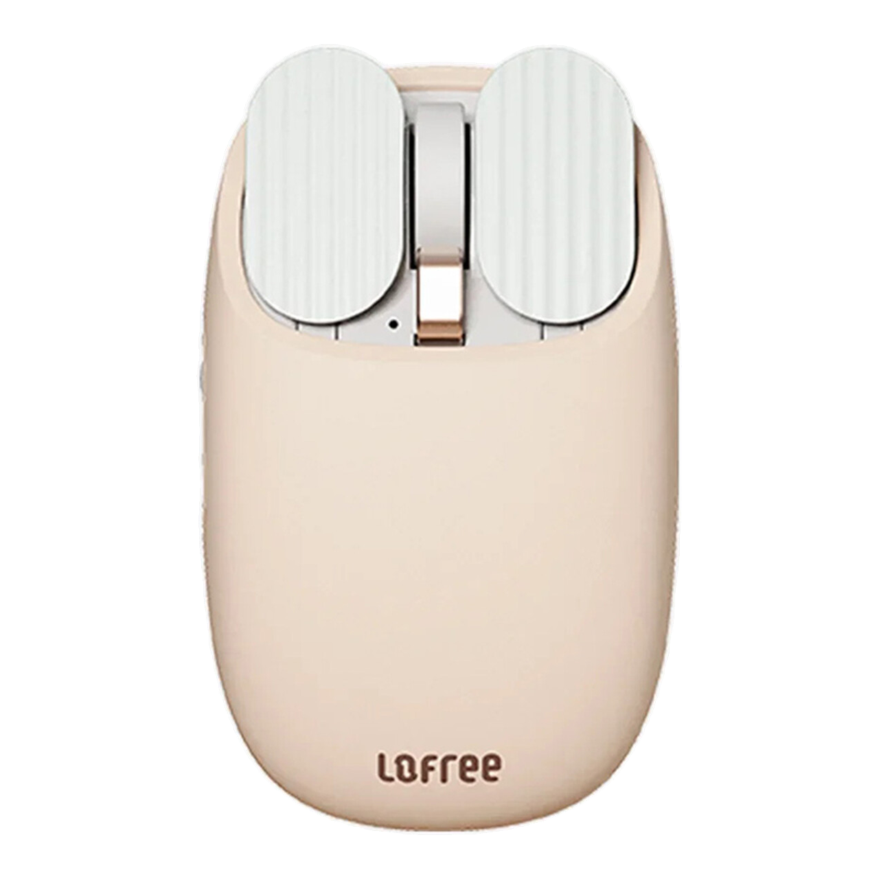lofree Wavy Chips souris Bluetooth – Connexion bi-mode (Bluetooth / 2,4G), DPI réglable 5 niveaux, Batterie 800 mAh, Couleur thé au lait, EP115