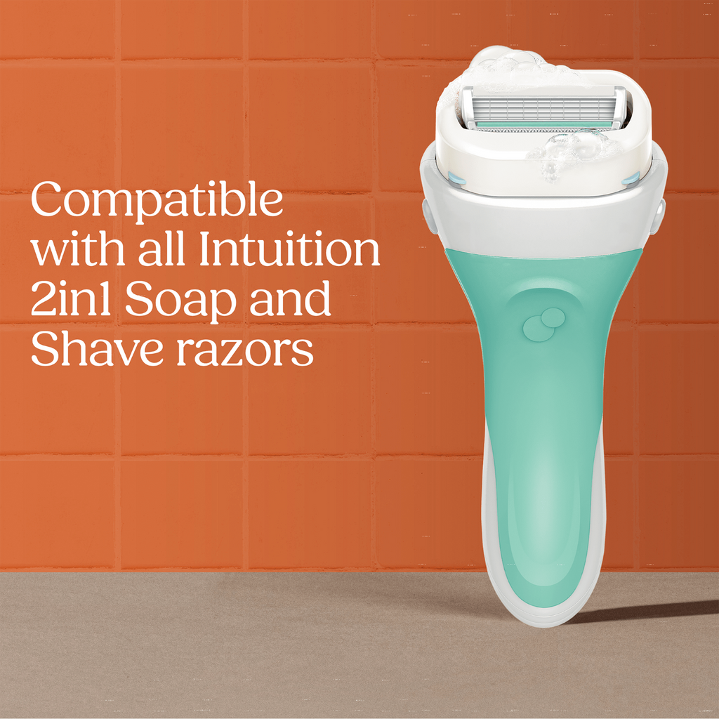 WILKINSON SWORD Intuition 2in1 - Savon & Rasoir Sensitive Femme - 6 Recharges