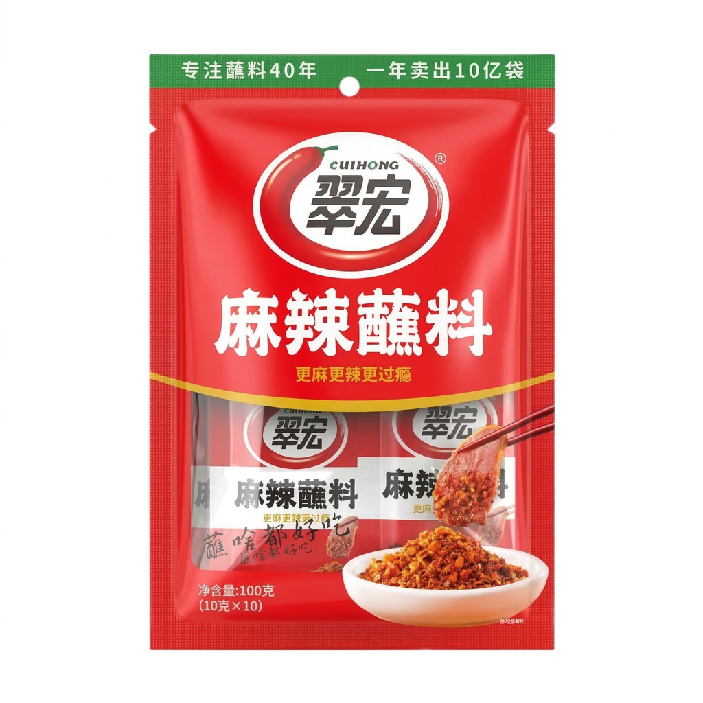 CuiHong Sauce piquante - 10 g x 10