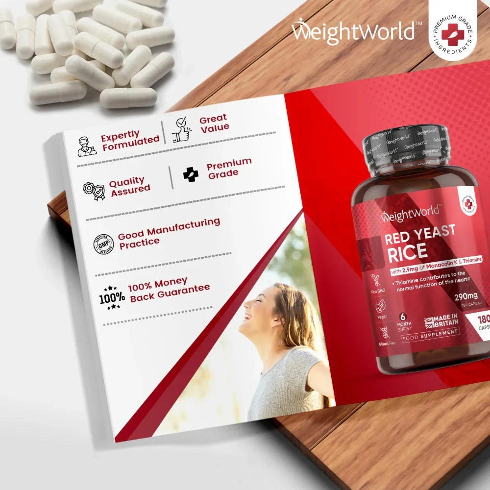 WeightWorld Riz fermenté au levure rouge 290 mg - 180 gélules