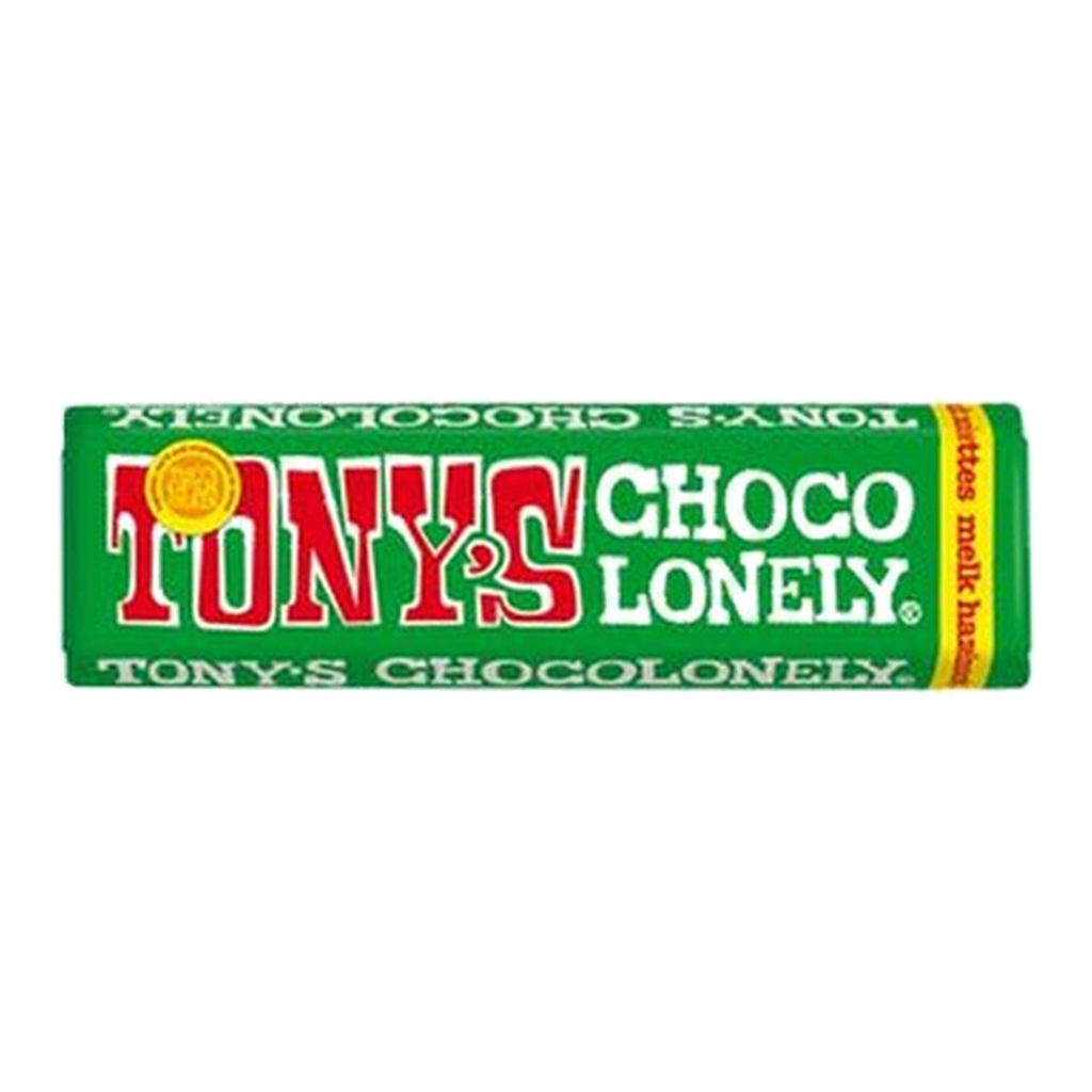 TONY'S CHOCOLONELY Chocolat au lait aux noisettes - 47 g