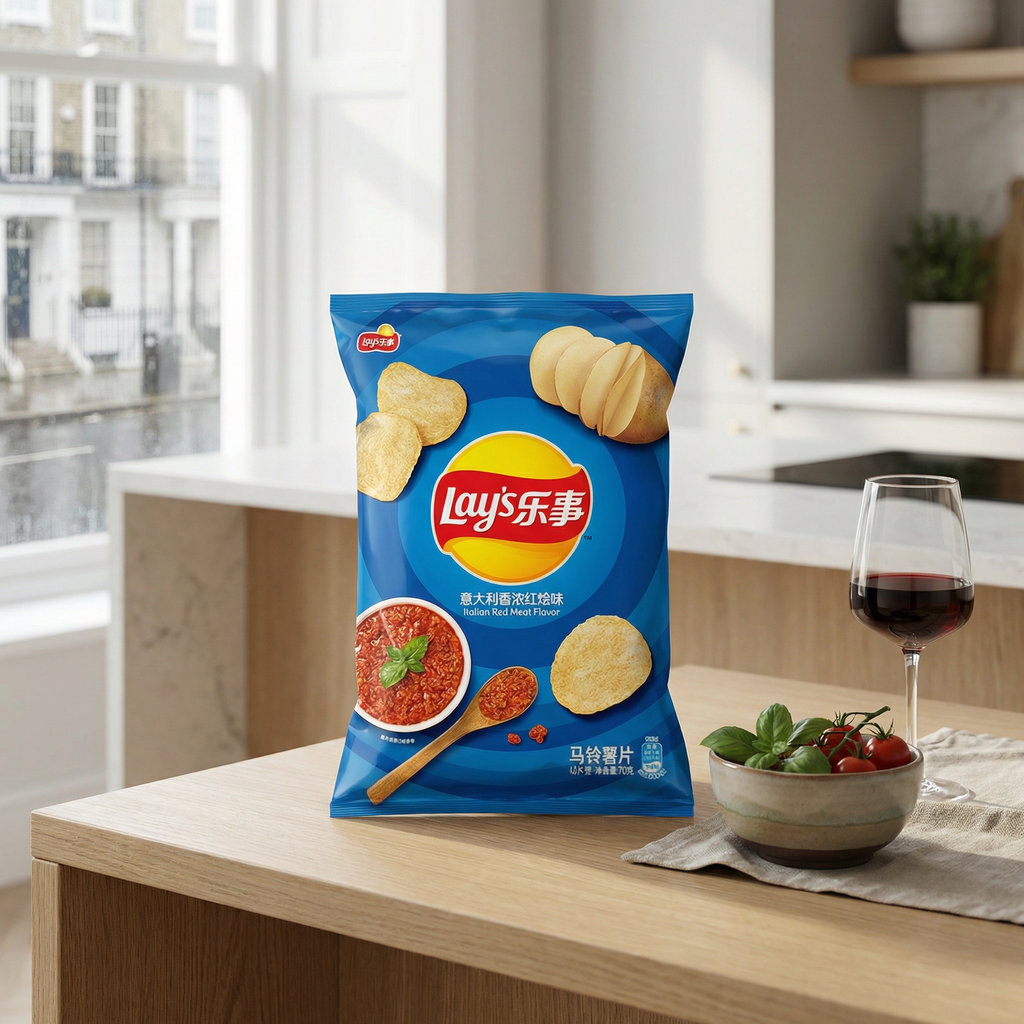 Lay's Chips de pommes de terre saveur sauce ragù italienne - 70 g