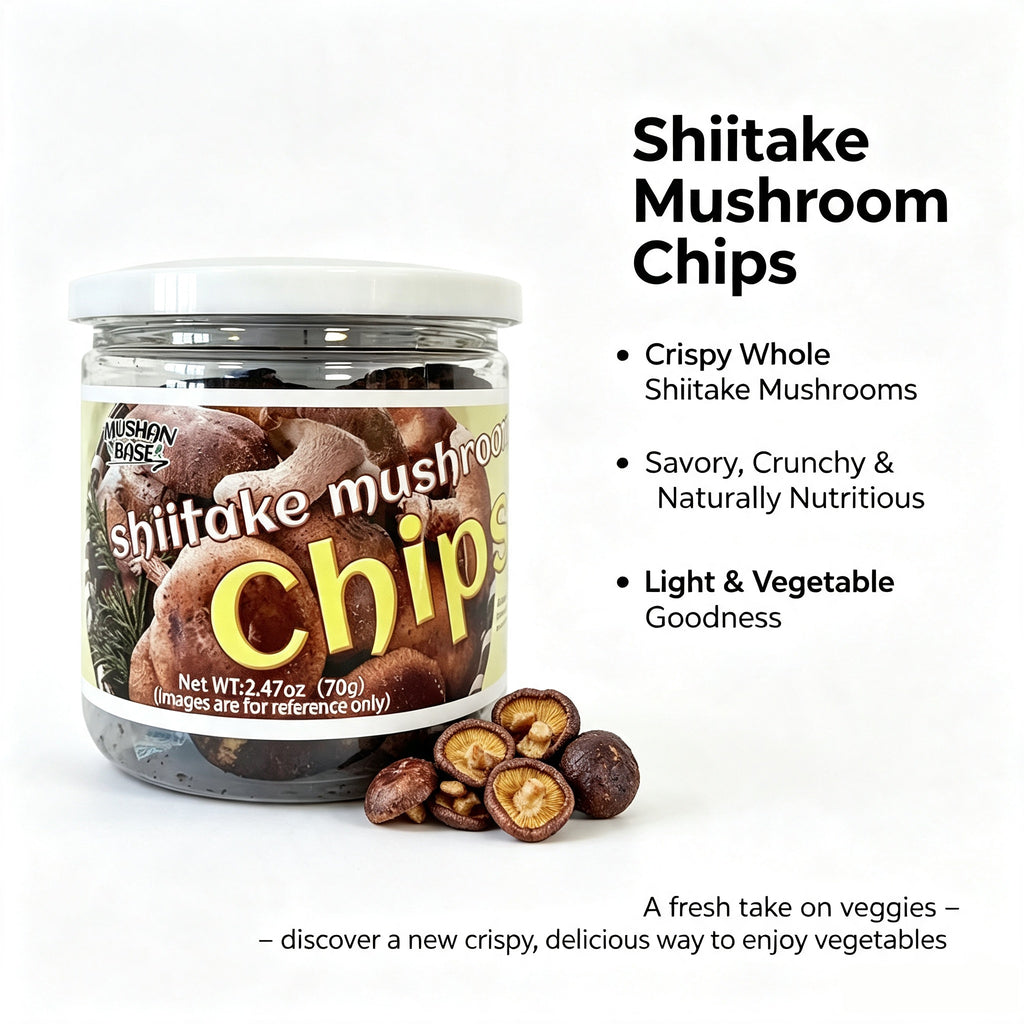 MUSHAN BASE Chips de champignons shiitakés 70 g