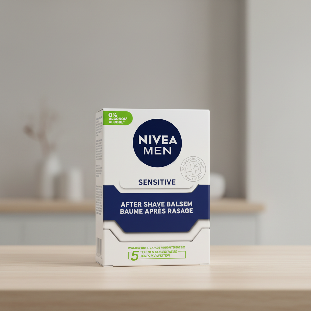 NIVEA Men - Sensitive Baume Après Rasage - Apaisement Immédiat Peau Sensible 100ml