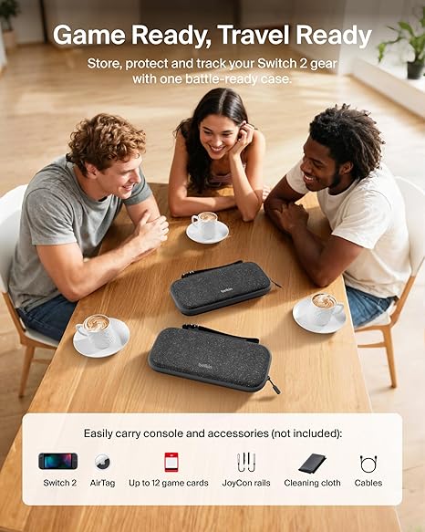 Belkin Étui de transport pour console de jeu - Nintendo Switch - Anthracite