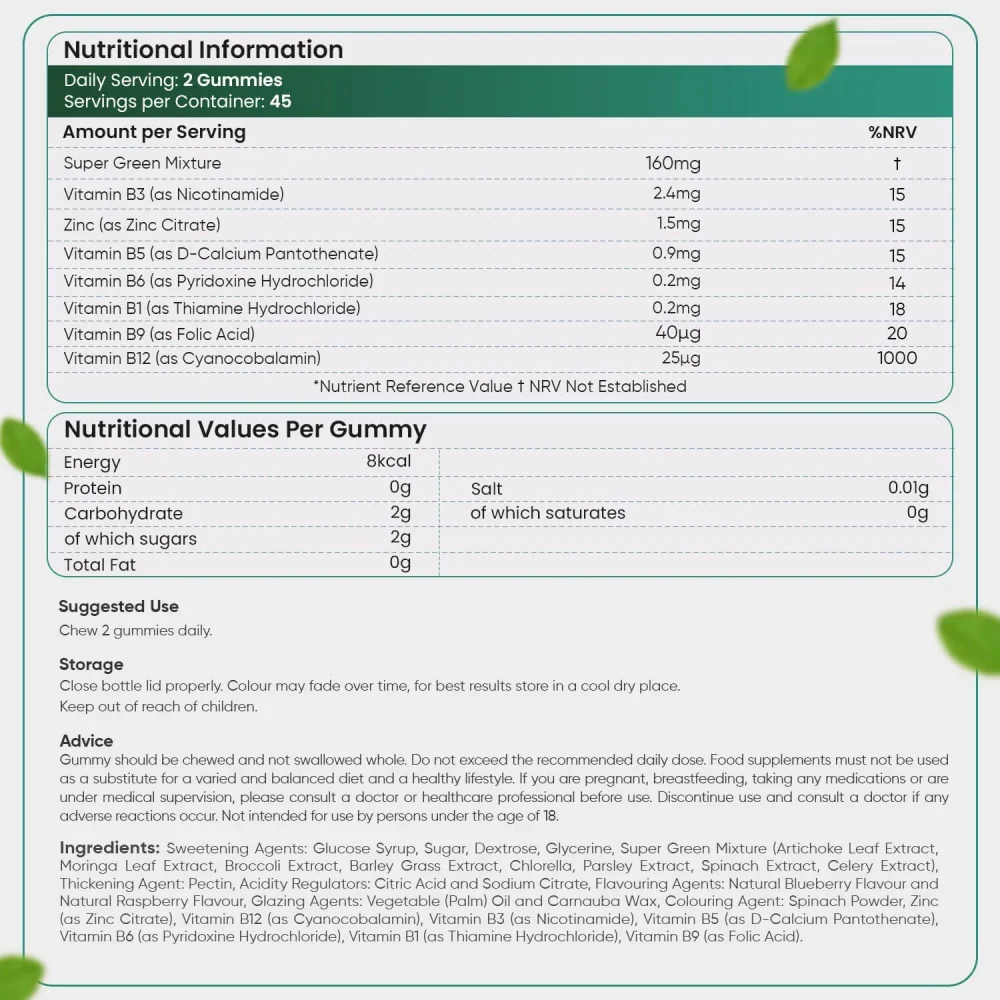 WeightWorld Super Greens Gummies 90 Gummies
