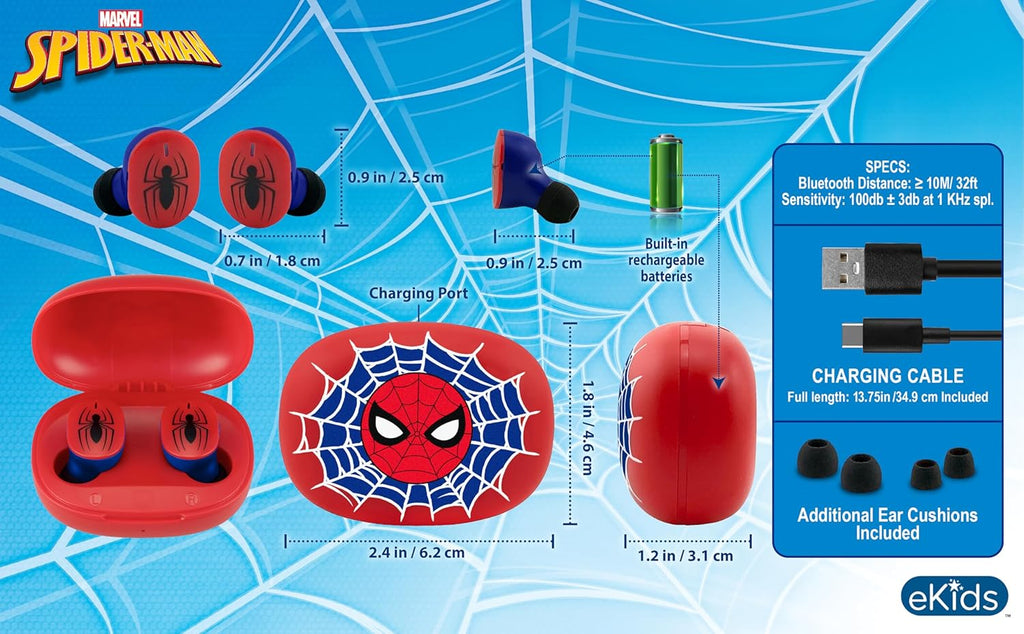 Écouteurs sans fil Spider-Man