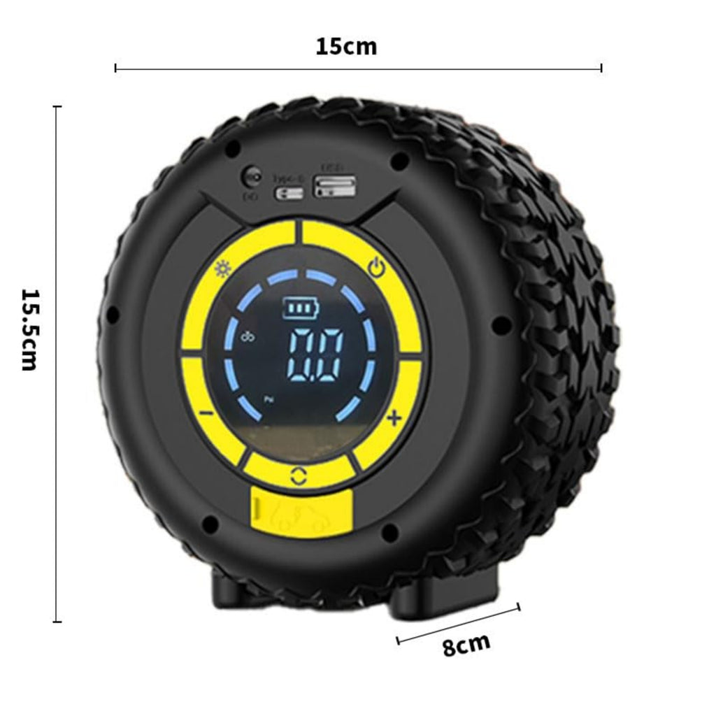 COCCKO Démarreur de batterie de voiture avec gonfleur 150 PSI, compresseur de secours 120 W, 4 modes intelligents, écran LCD, éclairage LED et mode SOS
